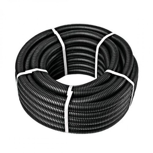 Гофра ПНД IEK Д=50 легкая с протяжкой черный (15м) картинка